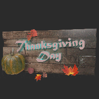 Thanksgiving Day Wooden Board