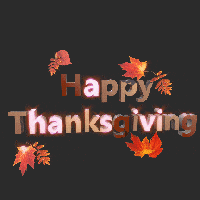 Happy Thanksgiving with Leaves